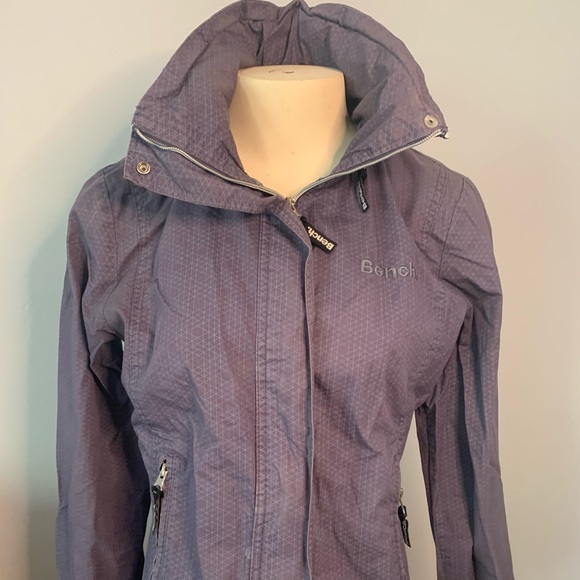 Bench Purple Windbreaker with Hood in Collar - Picture 1 of 10